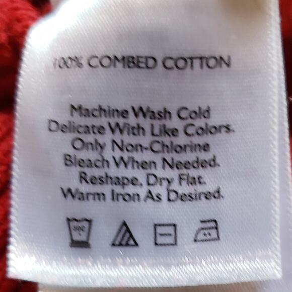 Eddie Bauer Vintage Red Snowflake Fair isle Zip Front Cardigan Sweater Ski - Picture 10 of 14